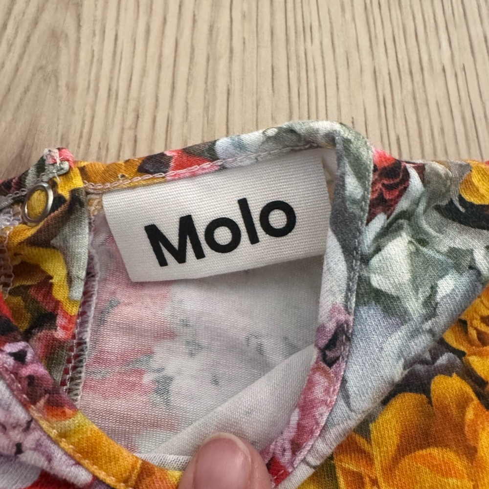 Molo Floral Ruffle Baby Dress - Picture 2 of 3